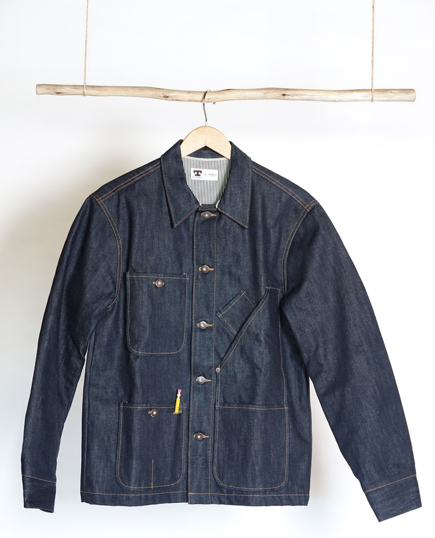 - Hickory Tellason Jacket Lined Coverall Just Striped Added: